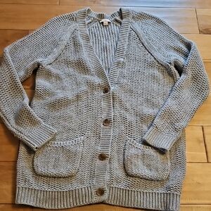GAP Light Gray Knit Cardigan